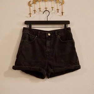 ASOS Black high waisted Shorts